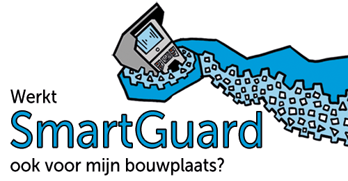 illustratie van Octopusarm met smartguardcamera en de tekst Werkt SmartGuard ook voor mijn bouwplaats?